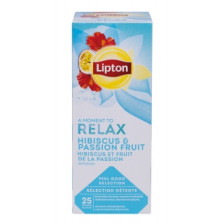 Herbata LIPTON Relax hibiskus marakuja torebki 25szt.